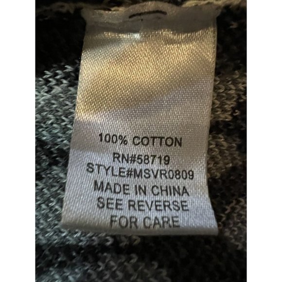 NOTATIONS Women's Cardigan Size M Black & White Animal Long Sleeve 100% Cotton - Picture 14 of 15